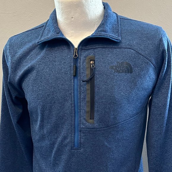 The North Face Men's Canyonlands Tall Fleece Half Zip Pullover Blue Size Small - Picture 7 of 16